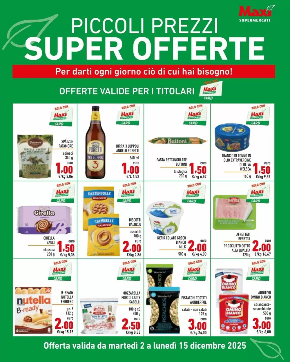Volantino promozionale Maxi Supermercati  valide dal 02/12/2025 - Pagina 6.