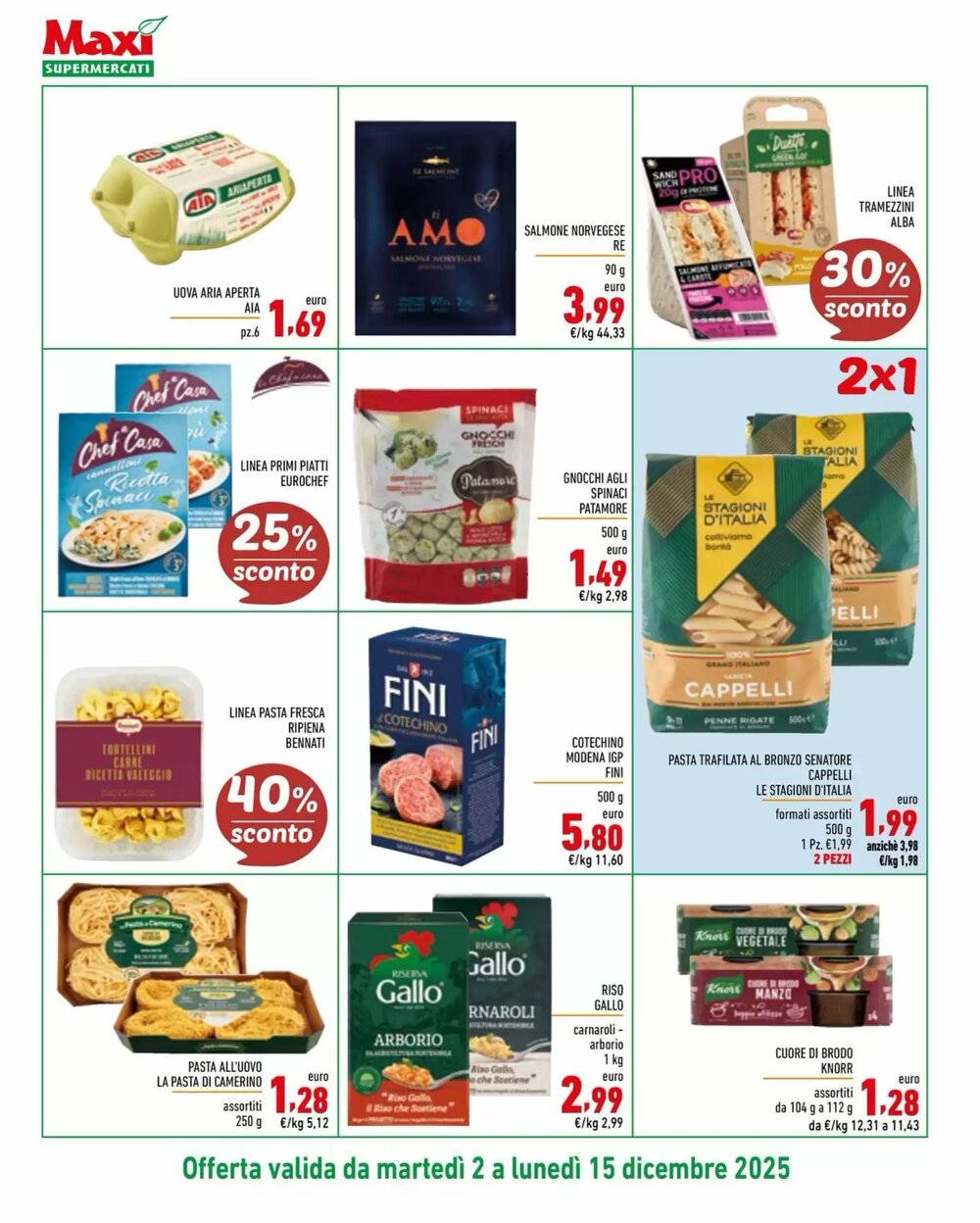 Volantino promozionale Maxi Supermercati  valide dal 02/12/2025 - Pagina 8.