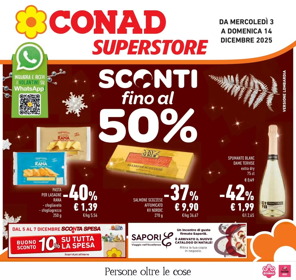Volantino promozionale Conad Superstore  valide dal 02/12/2025 - Pagina 1.