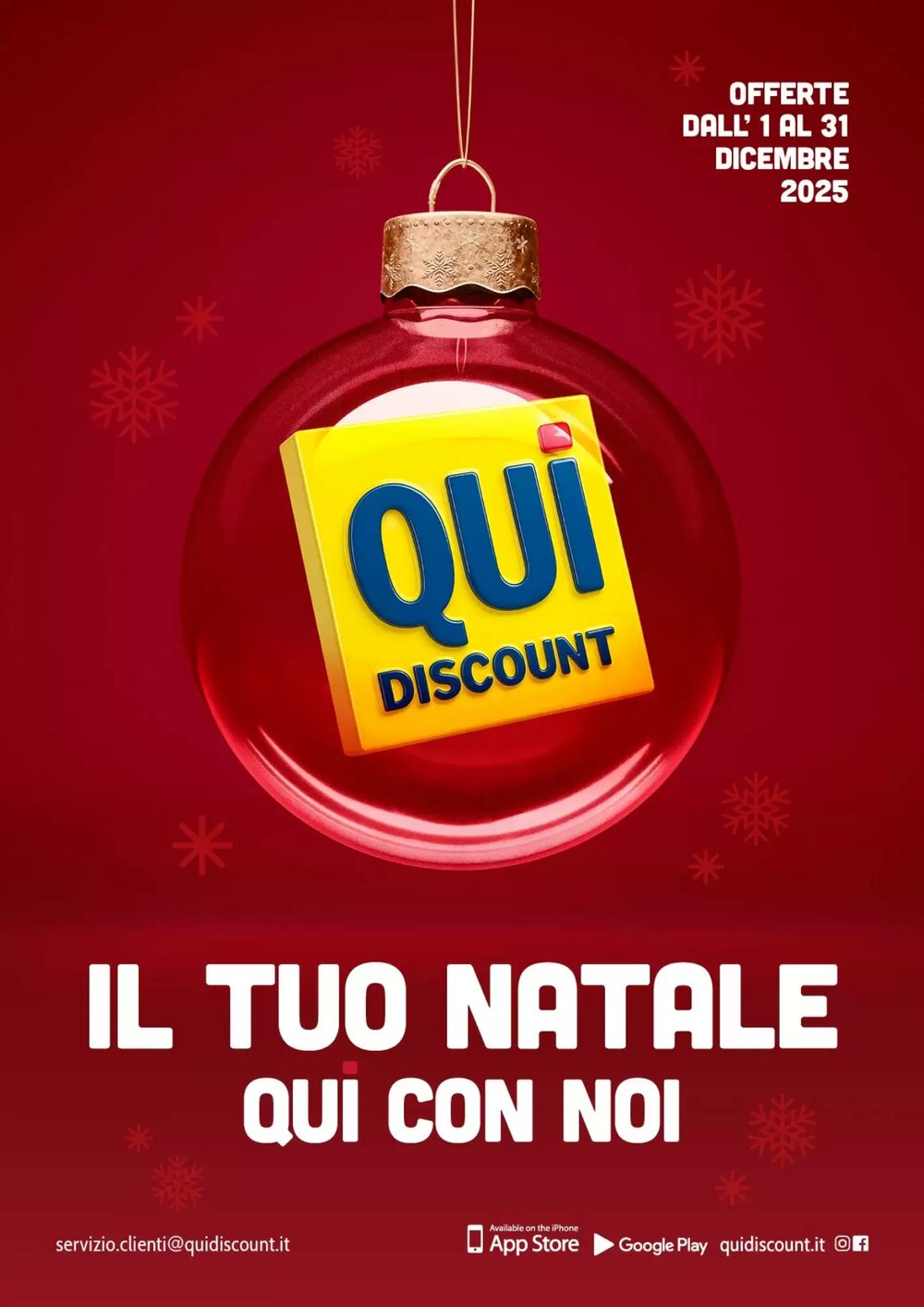 Volantino promozionale Qui Discount  valide dal 02/12/2025 - Pagina 1.
