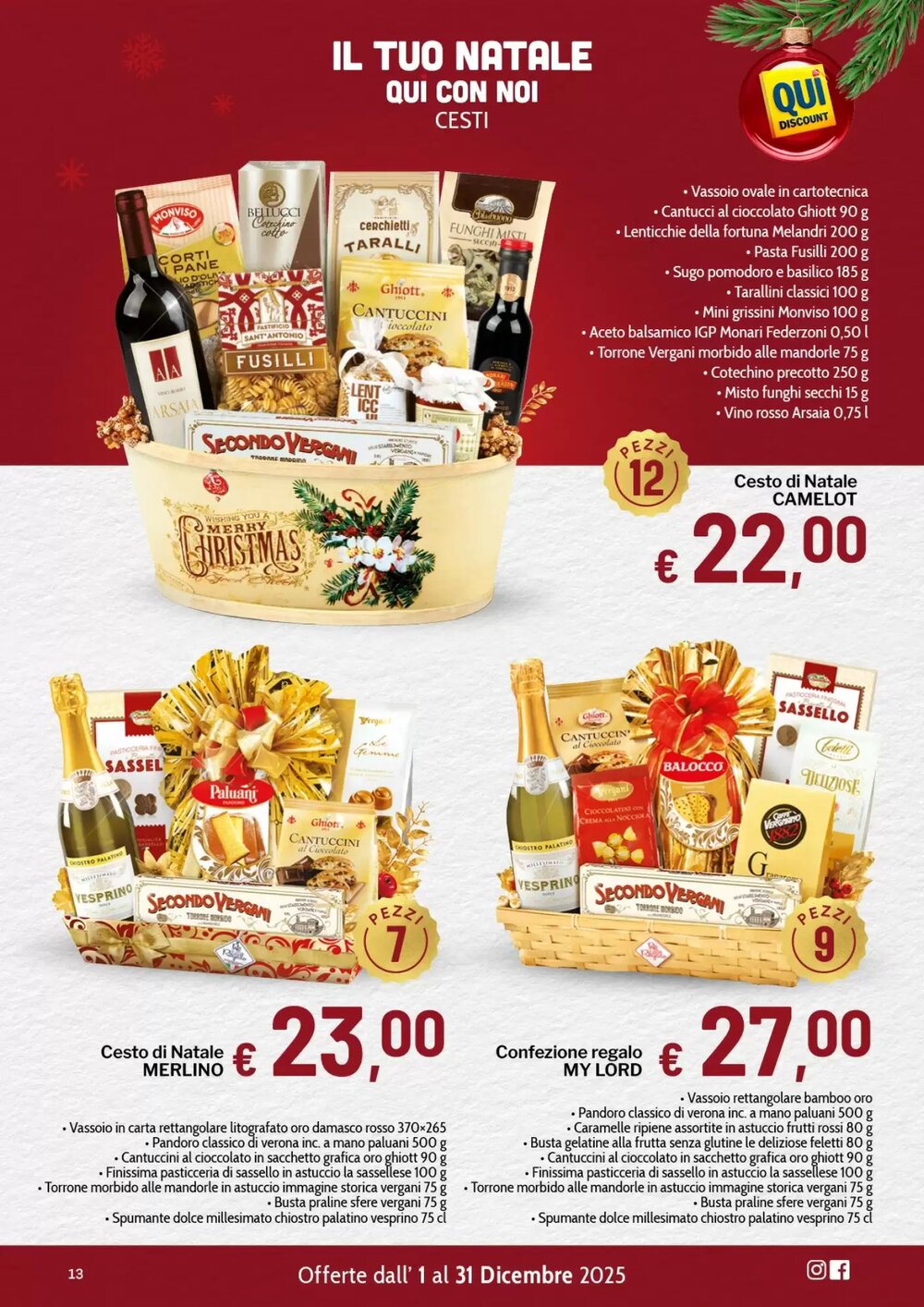 Volantino promozionale Qui Discount  valide dal 02/12/2025 - Pagina 13.