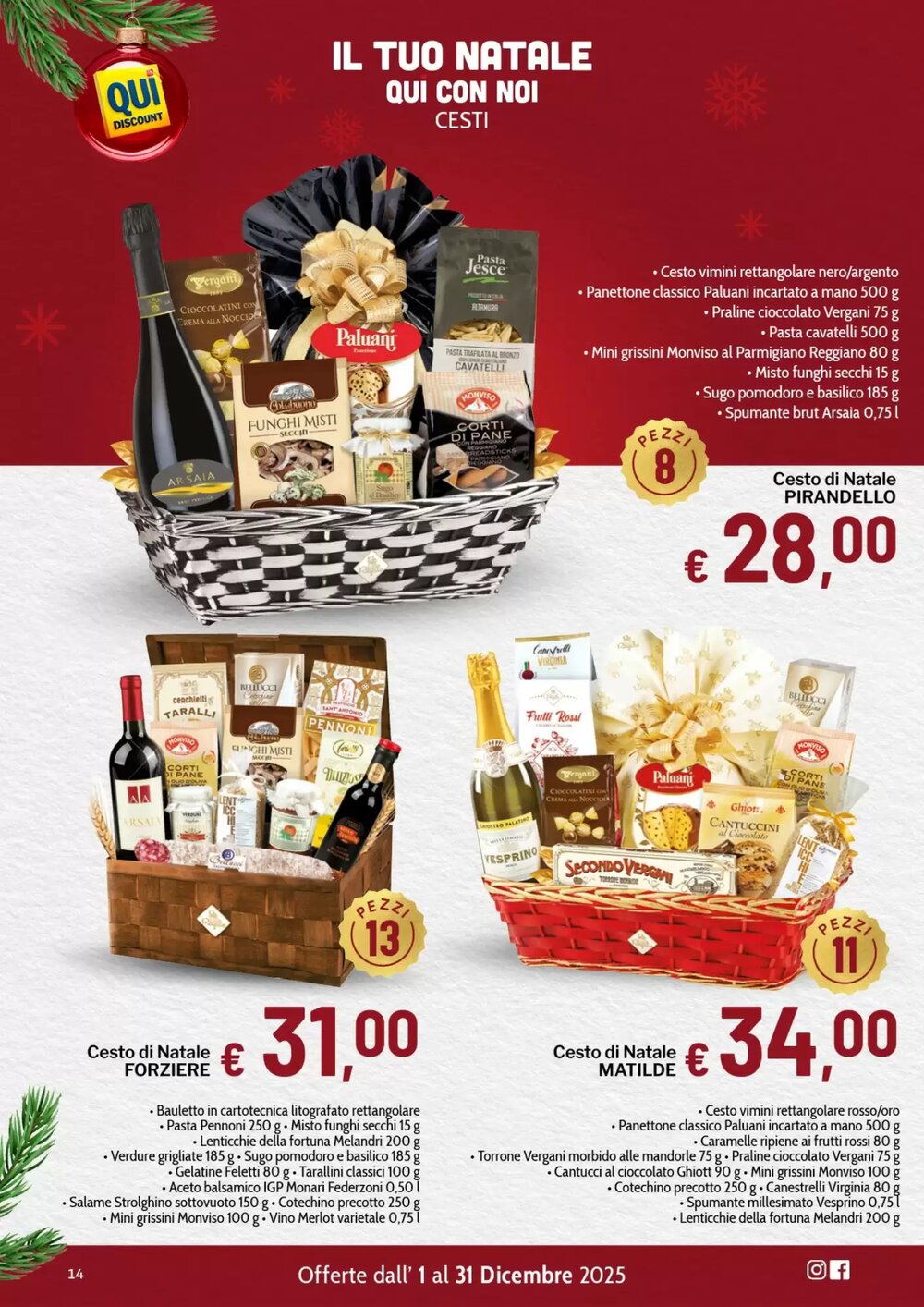 Volantino promozionale Qui Discount  valide dal 02/12/2025 - Pagina 14.