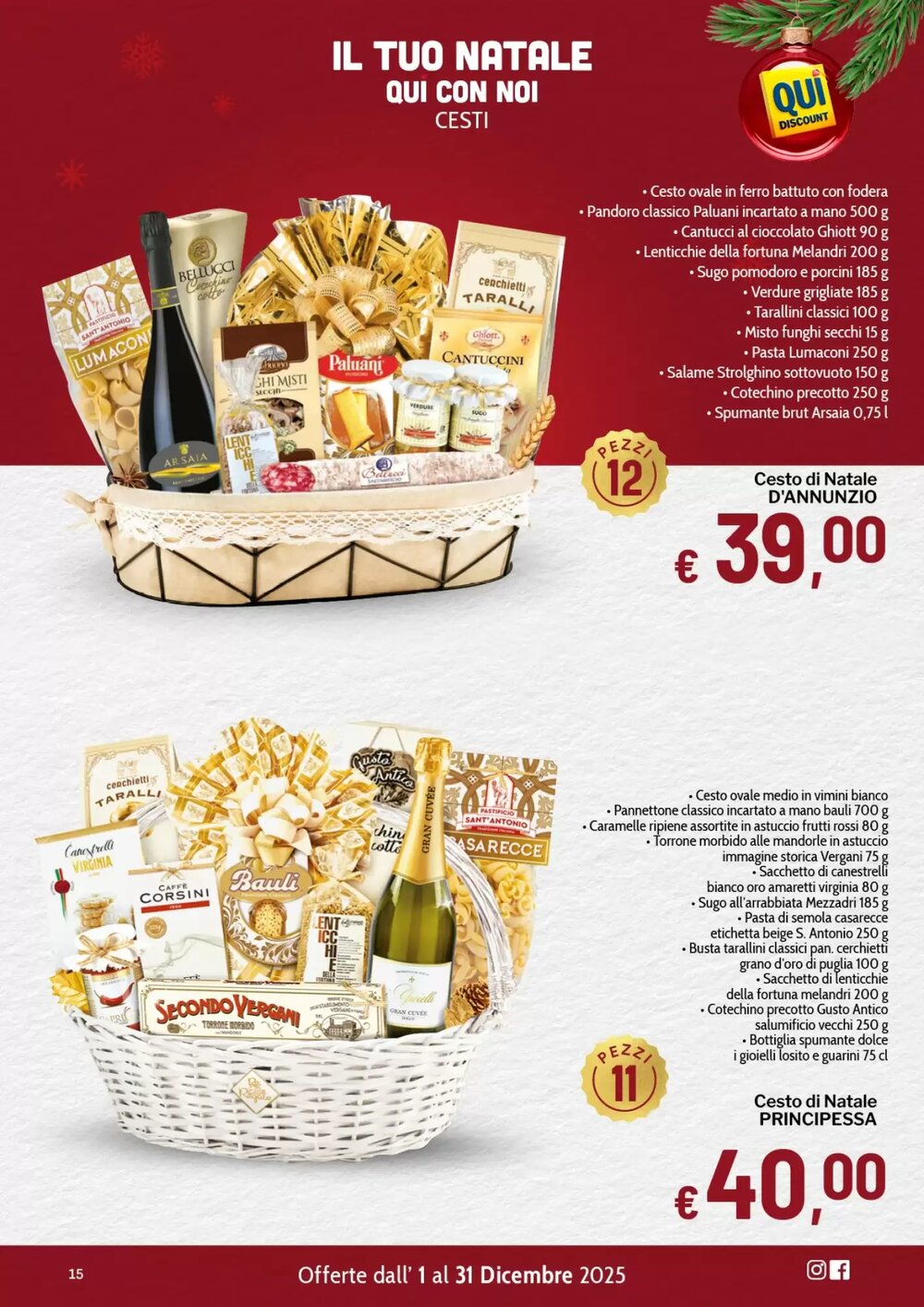 Volantino promozionale Qui Discount  valide dal 02/12/2025 - Pagina 15.