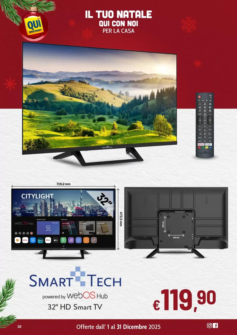 Volantino promozionale Qui Discount  valide dal 02/12/2025 - Pagina 16.