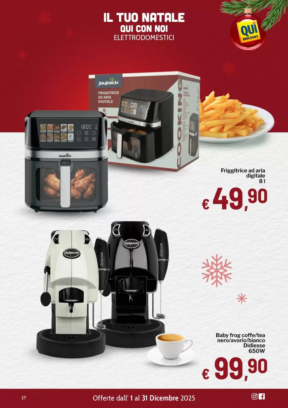 Volantino promozionale Qui Discount  valide dal 02/12/2025 - Pagina 17.