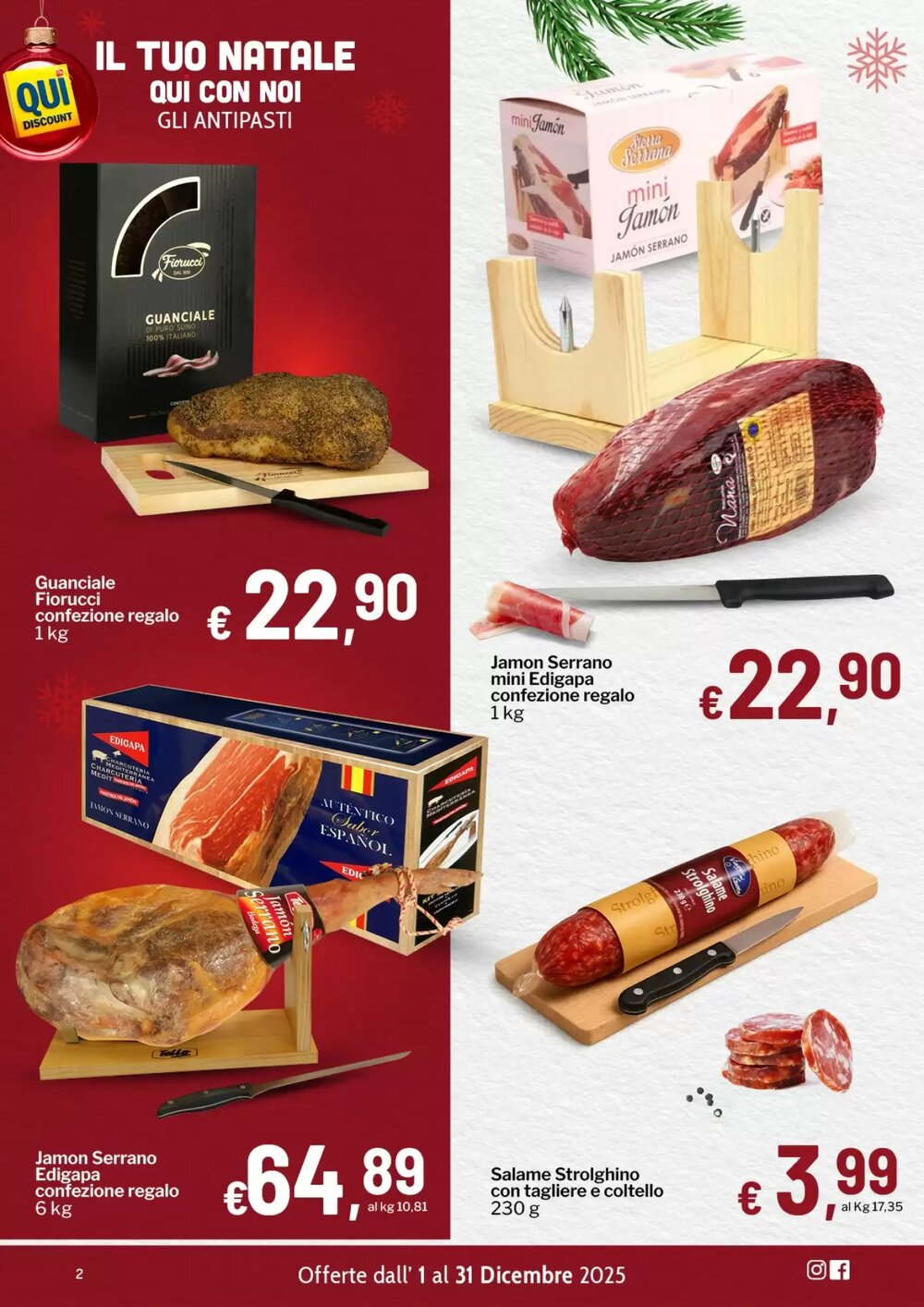 Volantino promozionale Qui Discount  valide dal 02/12/2025 - Pagina 2.
