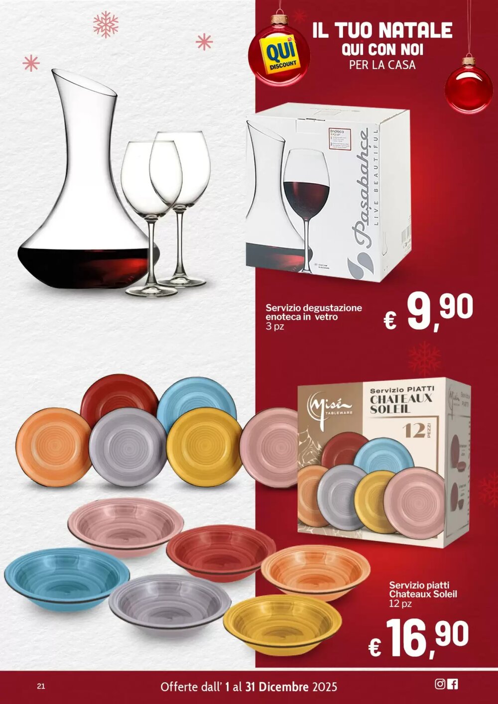 Volantino promozionale Qui Discount  valide dal 02/12/2025 - Pagina 21.