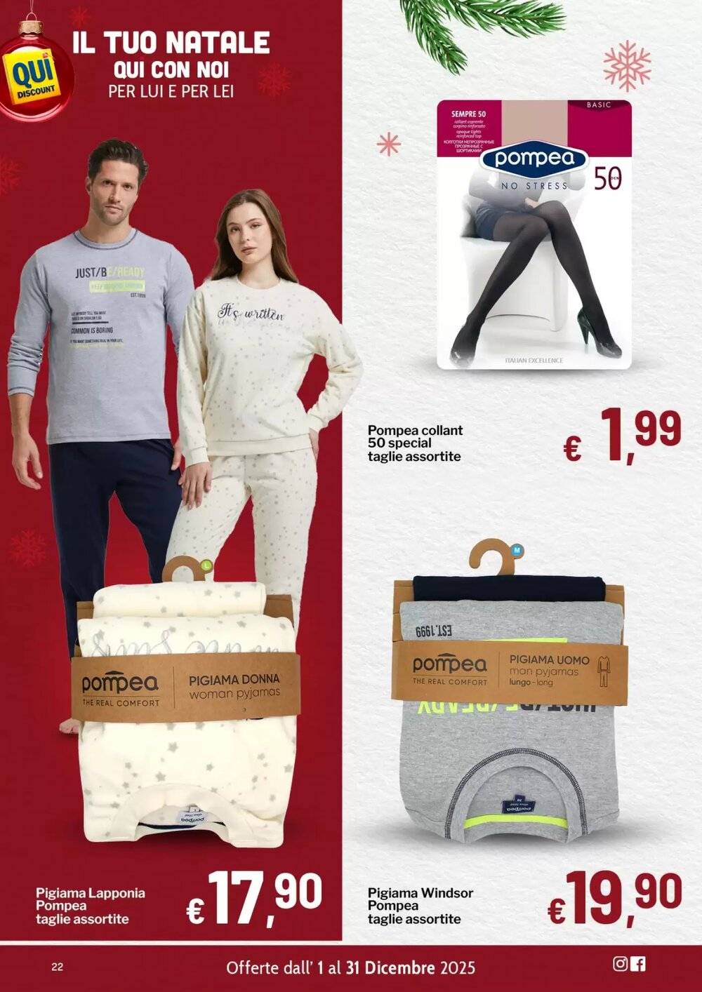 Volantino promozionale Qui Discount  valide dal 02/12/2025 - Pagina 22.