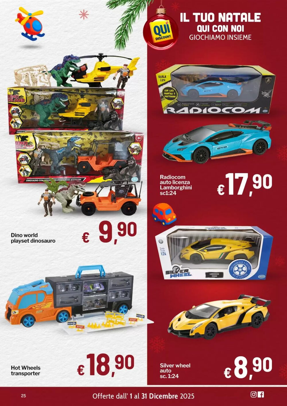 Volantino promozionale Qui Discount  valide dal 02/12/2025 - Pagina 25.
