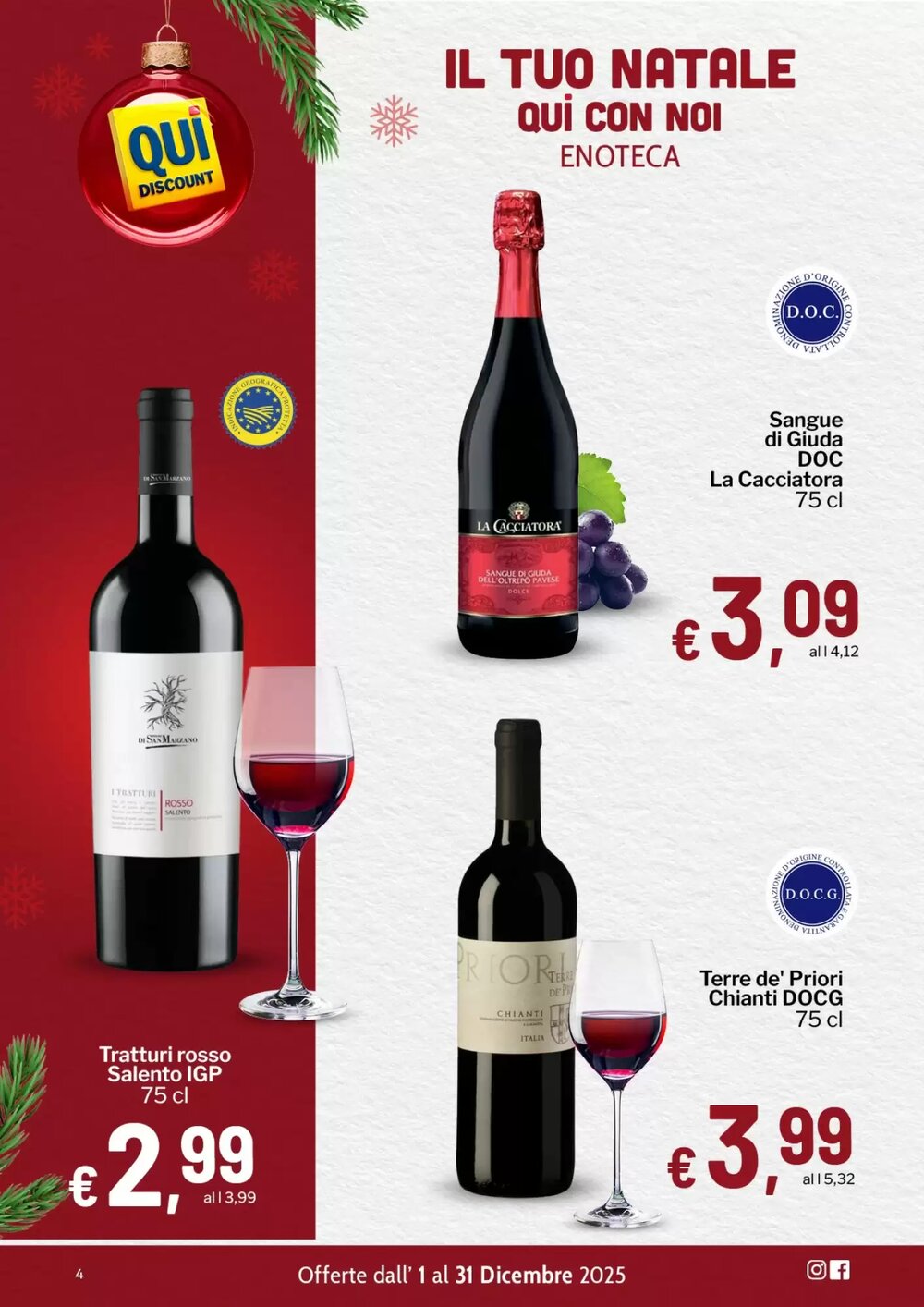 Volantino promozionale Qui Discount  valide dal 02/12/2025 - Pagina 4.