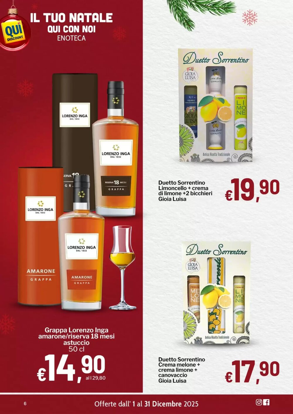 Volantino promozionale Qui Discount  valide dal 02/12/2025 - Pagina 6.