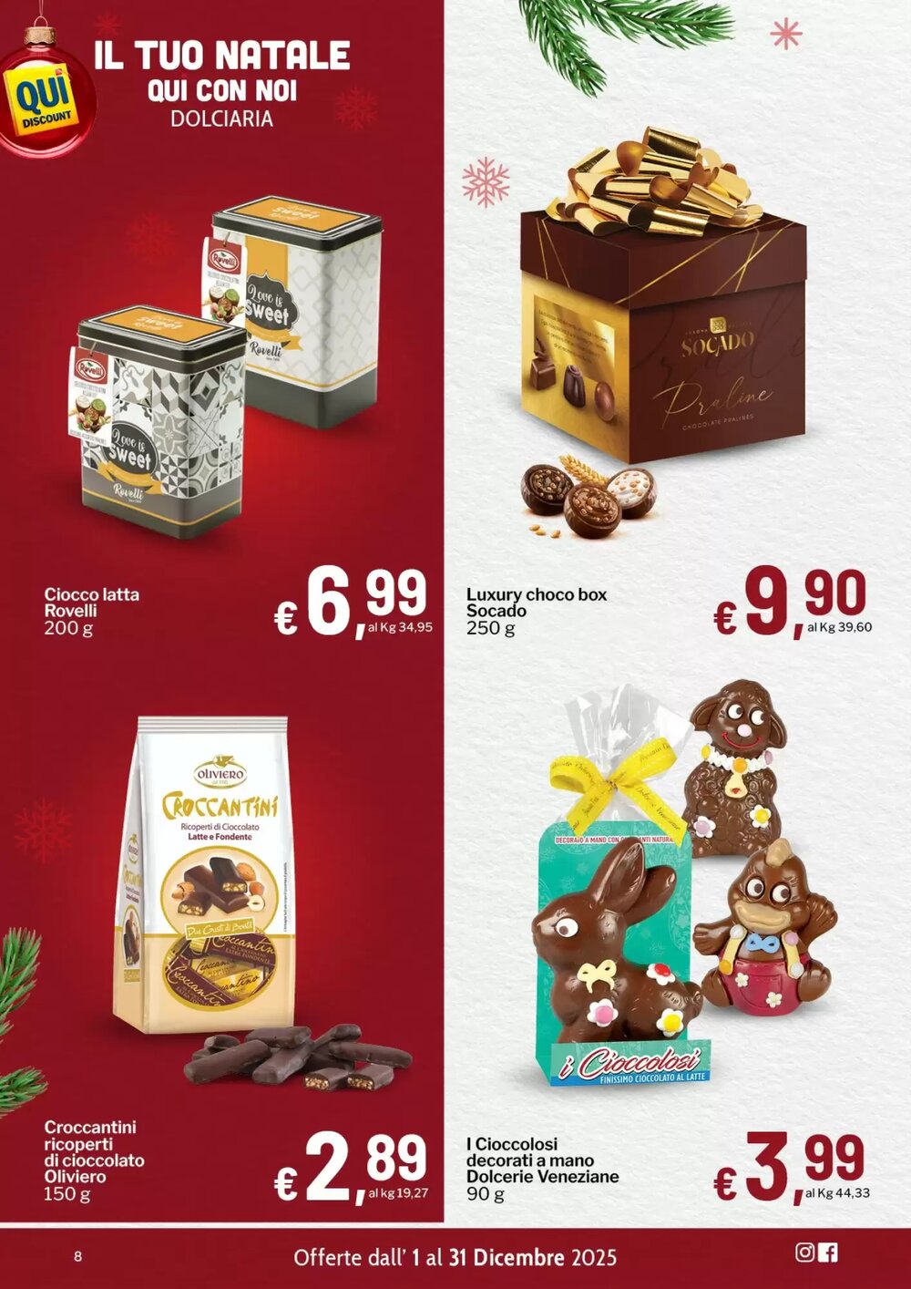 Volantino promozionale Qui Discount  valide dal 02/12/2025 - Pagina 8.