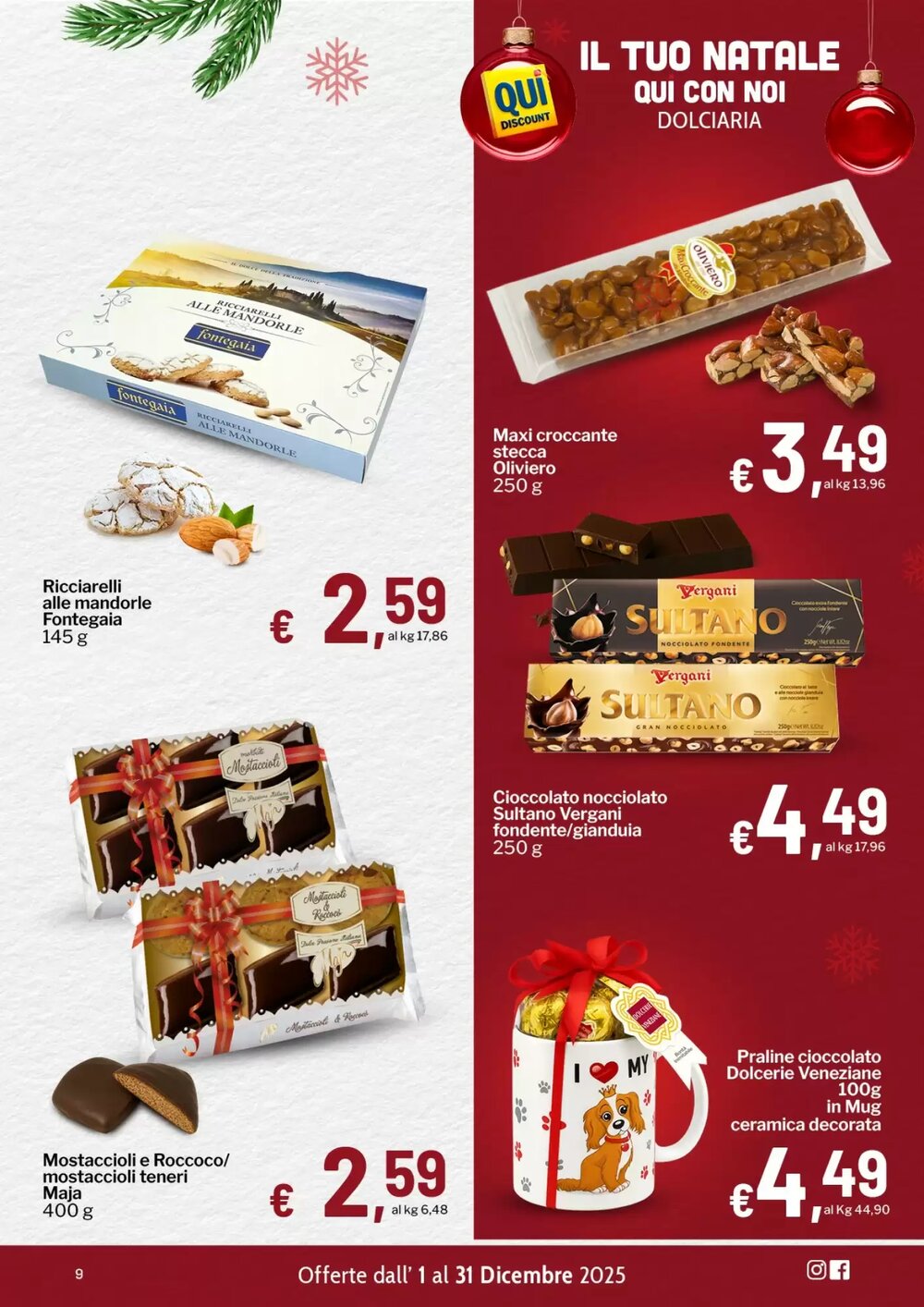 Volantino promozionale Qui Discount  valide dal 02/12/2025 - Pagina 9.