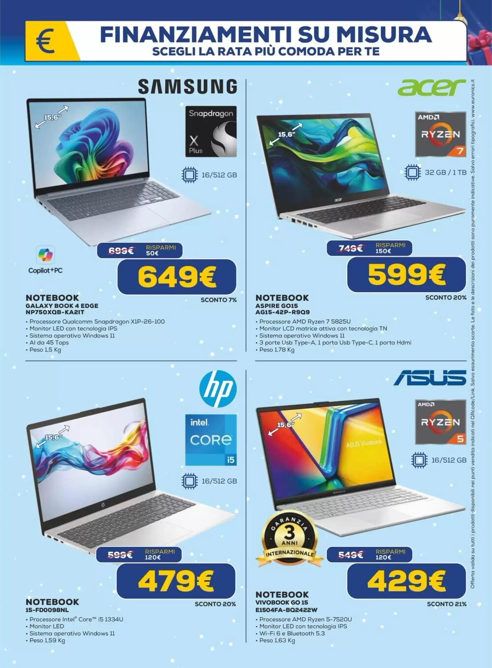 Volantino promozionale Euronics  valide dal 02/12/2025 - Pagina 7.
