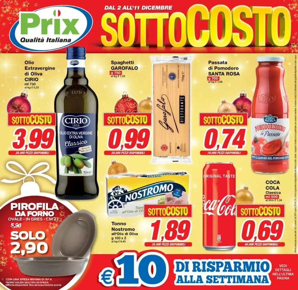 Volantino promozionale Prix Quality  valide dal 02/12/2025 - Pagina 1.