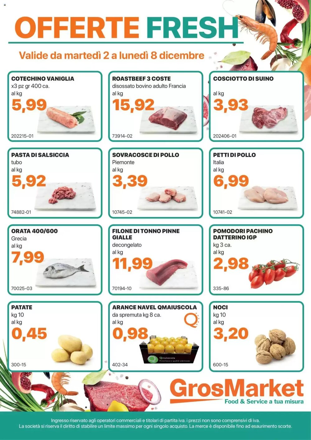 Volantino promozionale GrosMarket  valide dal 02/12/2025 - Pagina 1.
