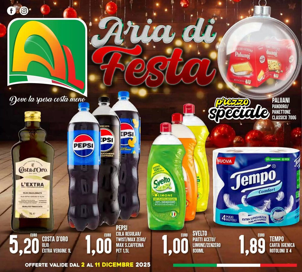 Volantino promozionale Al Discount  valide dal 02/12/2025 - Pagina 1.