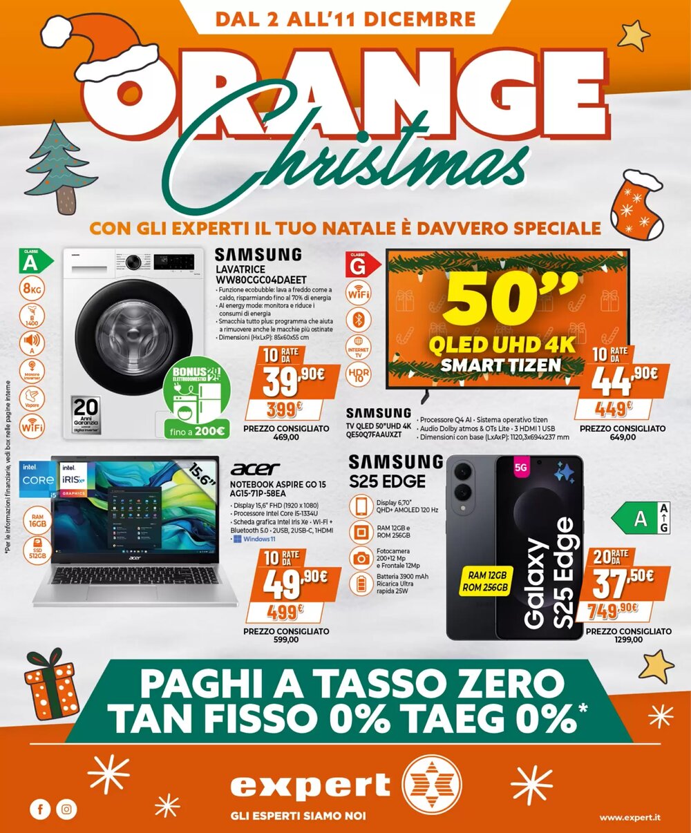 Volantino promozionale Expert  valide dal 02/12/2025 - Pagina 1.