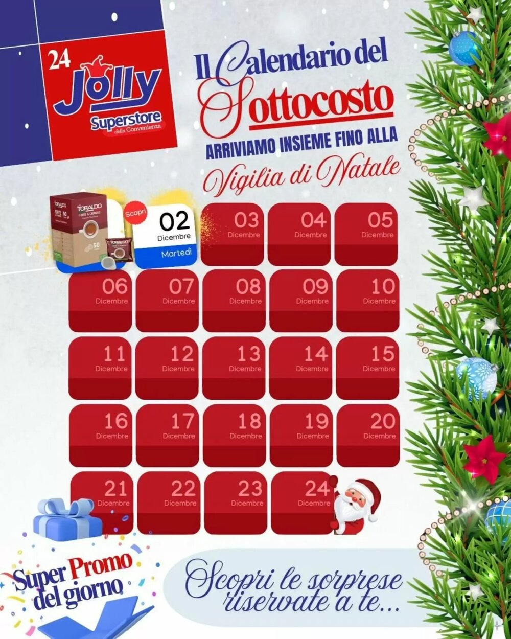 Volantino promozionale Jolly Market  valide dal 02/12/2025 - Pagina 1.