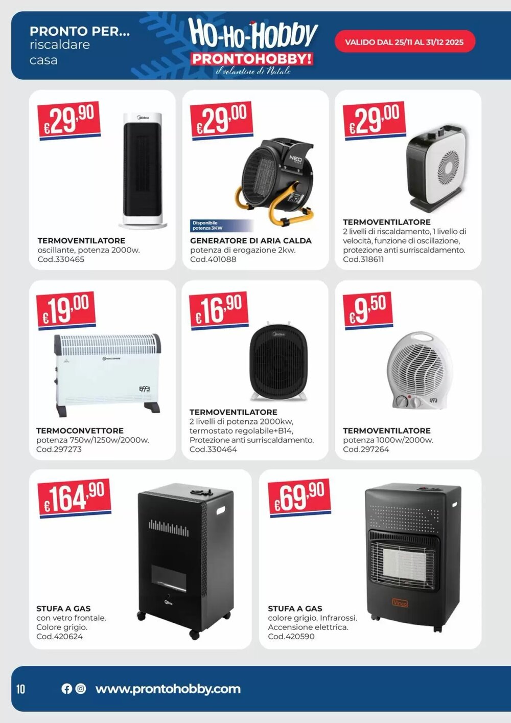 Volantino promozionale Pronto Hobby  valide dal 02/12/2025 - Pagina 10.