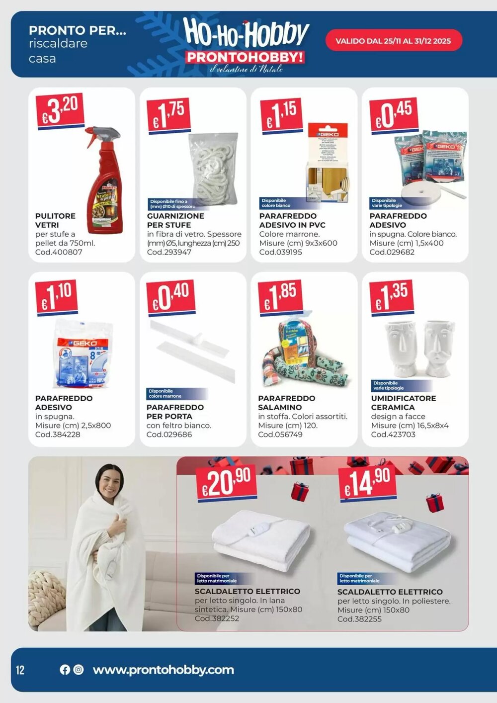 Volantino promozionale Pronto Hobby  valide dal 02/12/2025 - Pagina 12.
