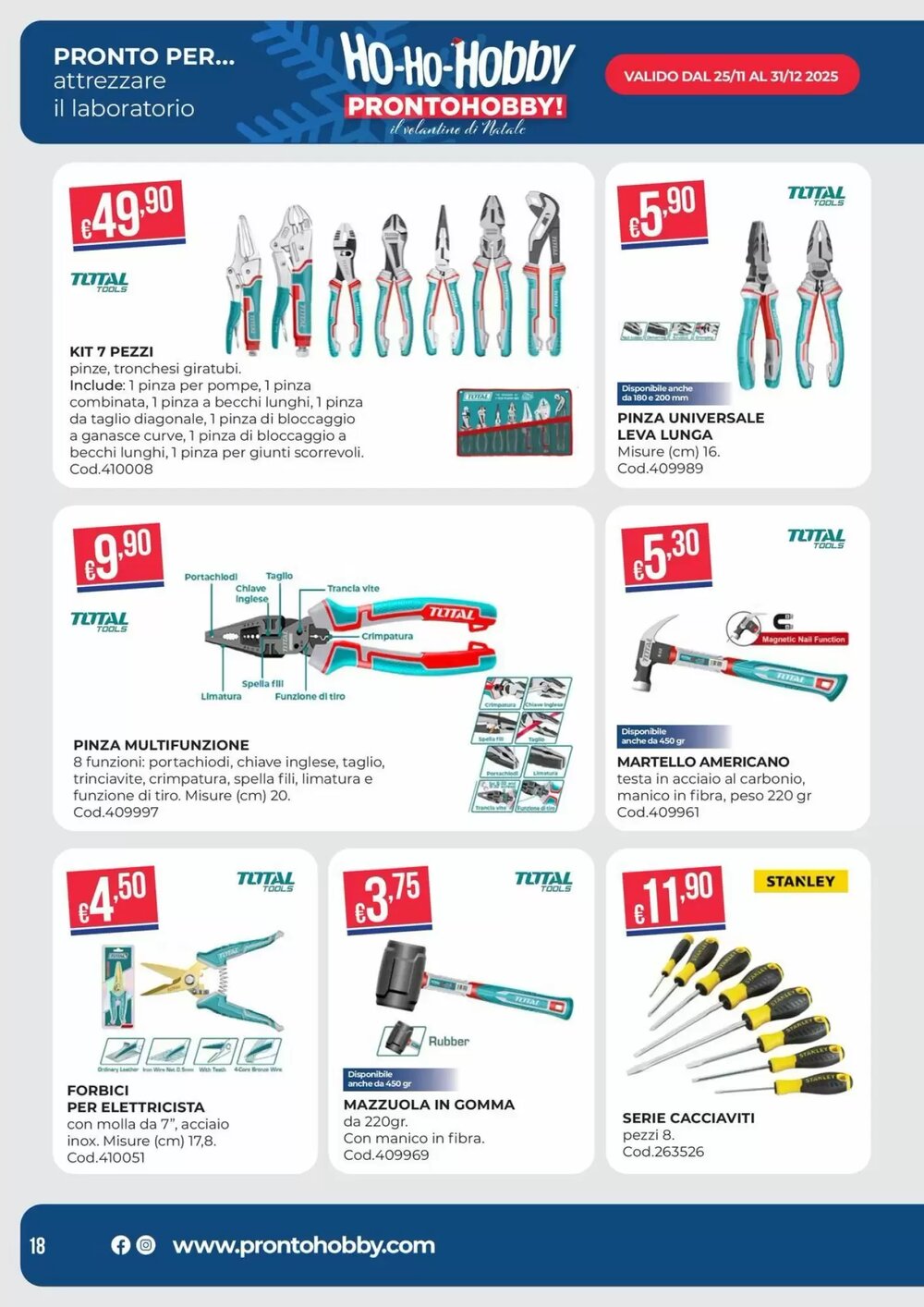 Volantino promozionale Pronto Hobby  valide dal 02/12/2025 - Pagina 18.