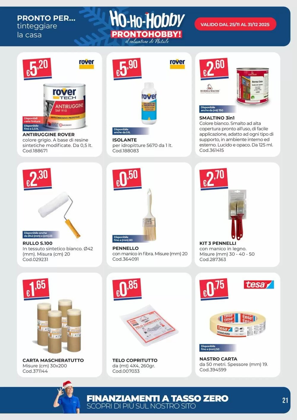 Volantino promozionale Pronto Hobby  valide dal 02/12/2025 - Pagina 21.