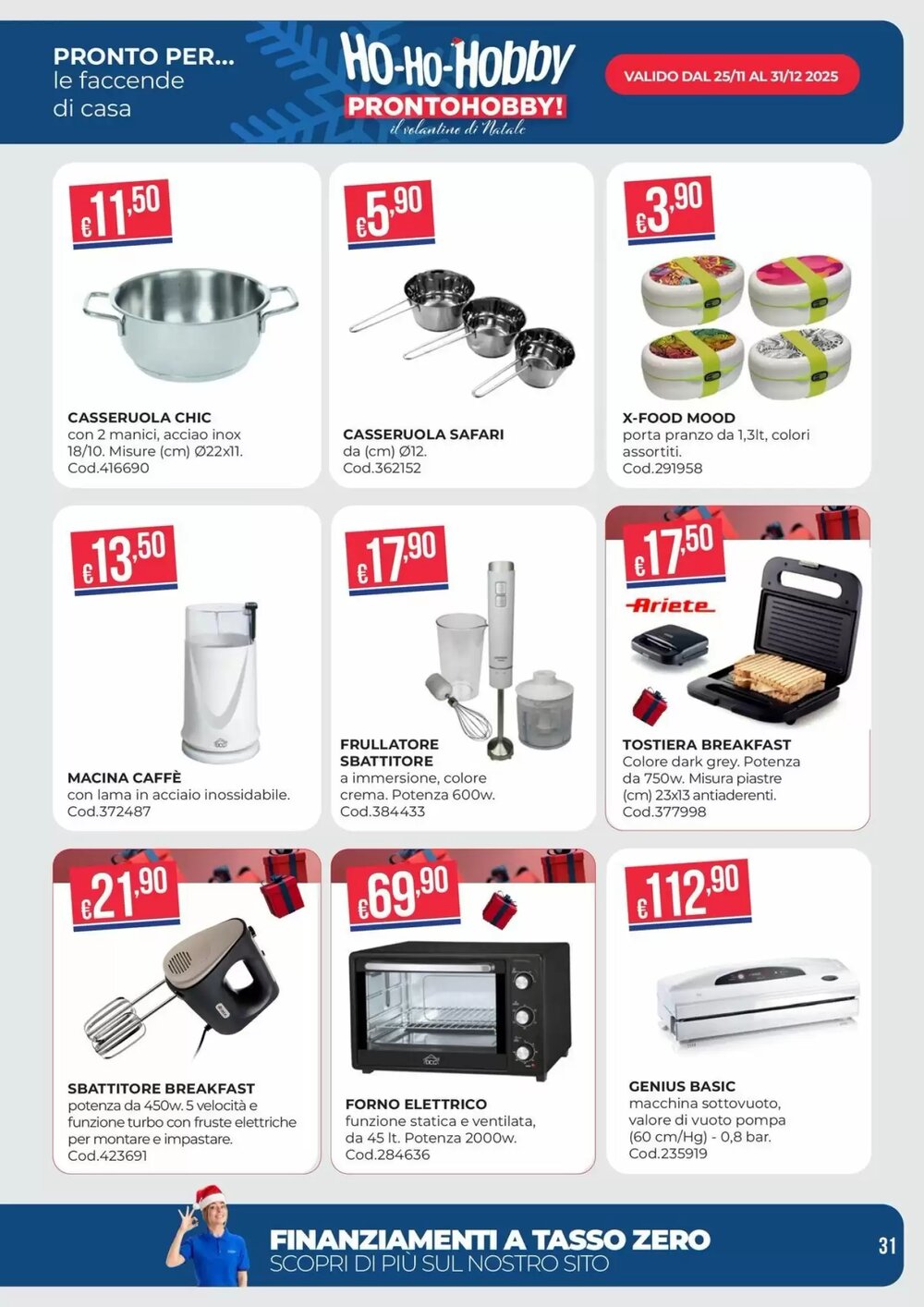 Volantino promozionale Pronto Hobby  valide dal 02/12/2025 - Pagina 31.