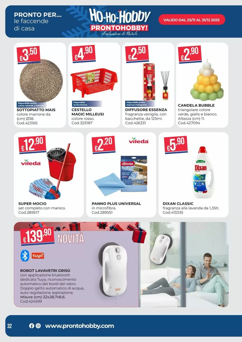 Volantino promozionale Pronto Hobby  valide dal 02/12/2025 - Pagina 32.