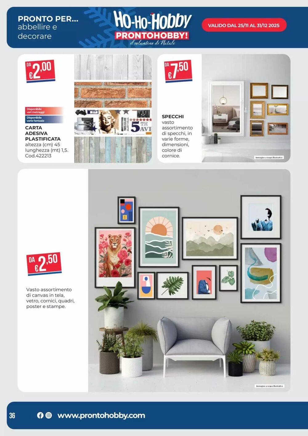 Volantino promozionale Pronto Hobby  valide dal 02/12/2025 - Pagina 36.