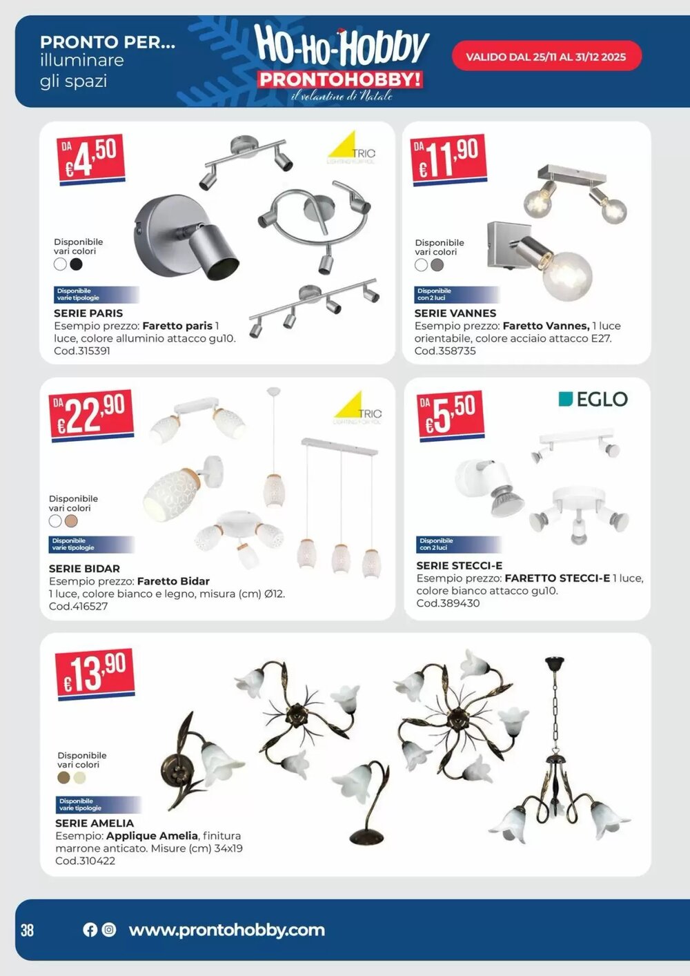 Volantino promozionale Pronto Hobby  valide dal 02/12/2025 - Pagina 38.