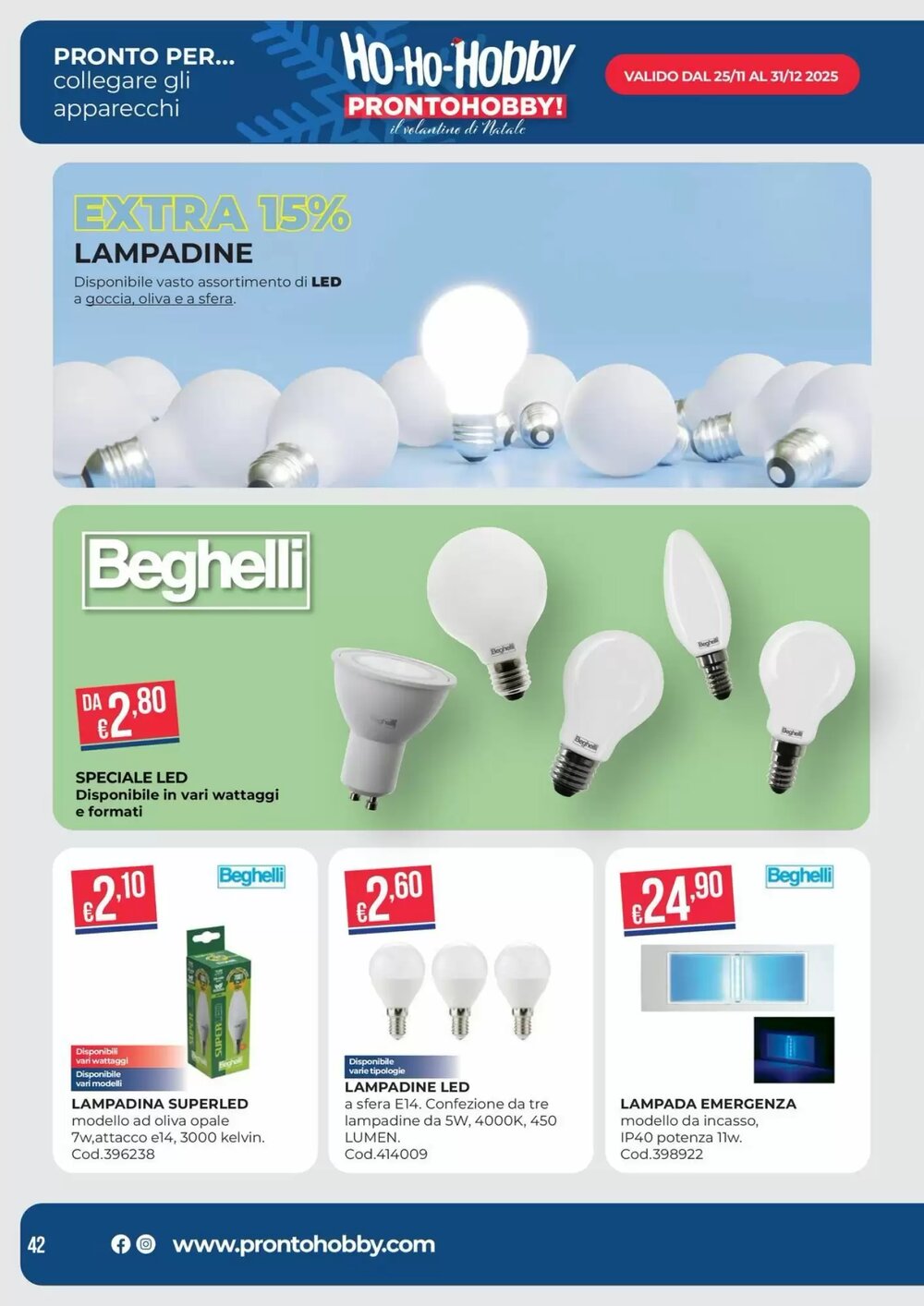 Volantino promozionale Pronto Hobby  valide dal 02/12/2025 - Pagina 42.