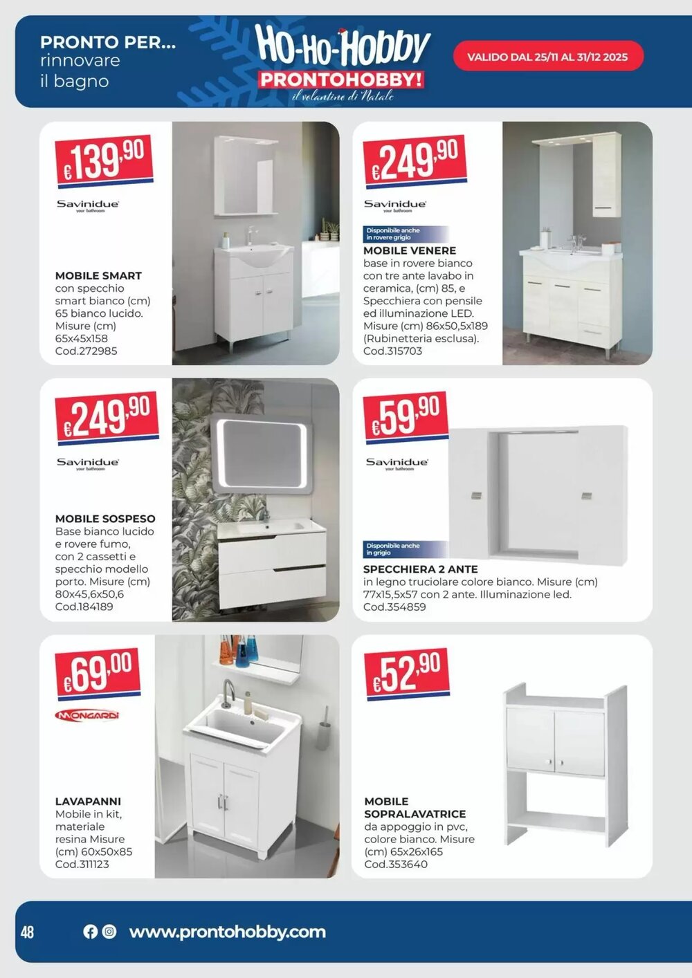 Volantino promozionale Pronto Hobby  valide dal 02/12/2025 - Pagina 48.