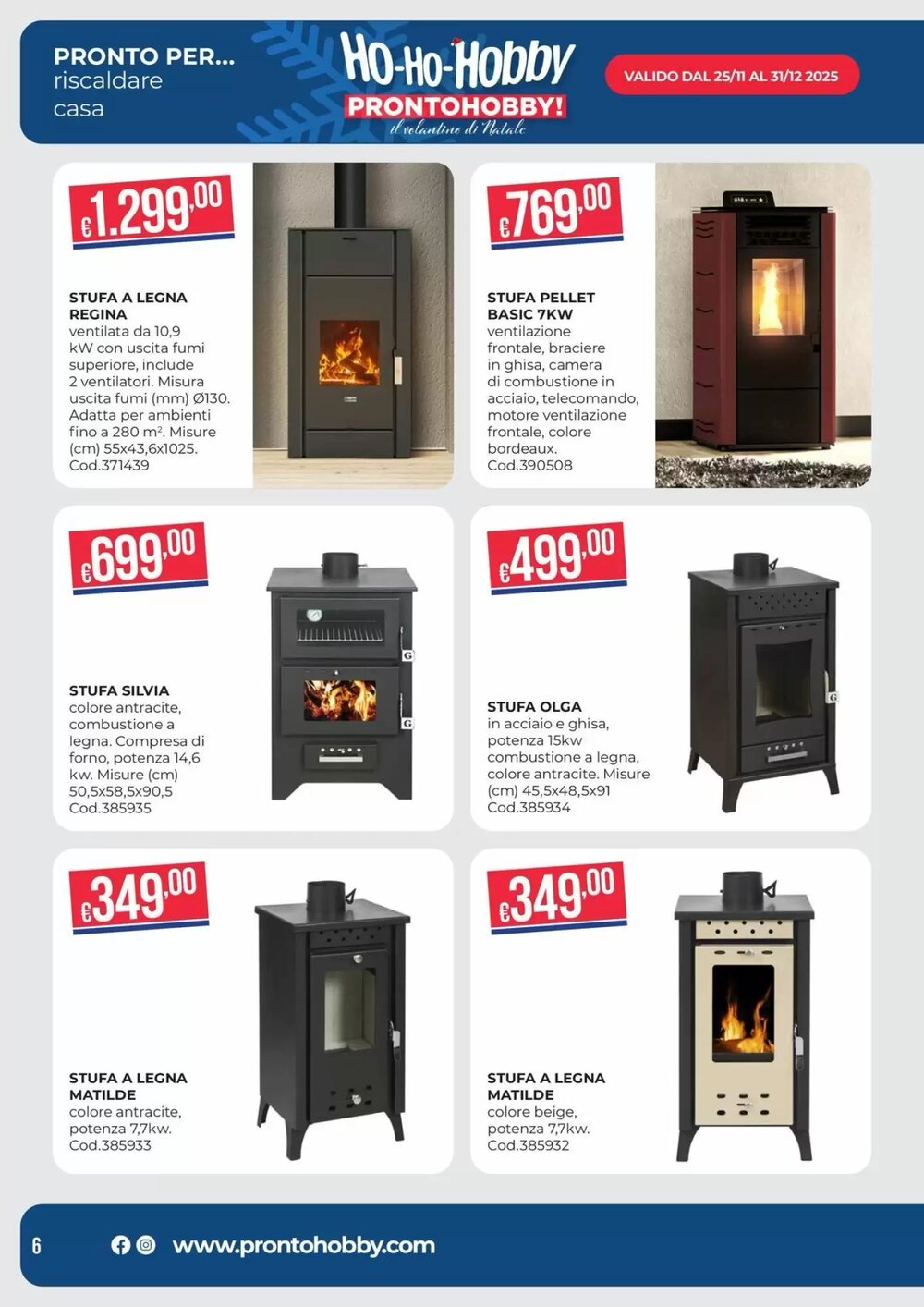 Volantino promozionale Pronto Hobby  valide dal 02/12/2025 - Pagina 6.