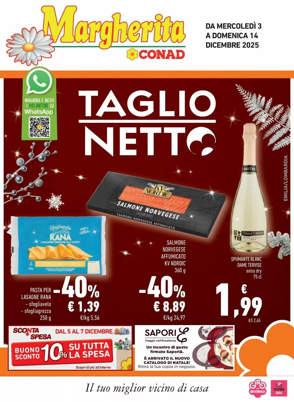 Volantino promozionale Conad Margherita  valide dal 03/12/2025 - Pagina 1.