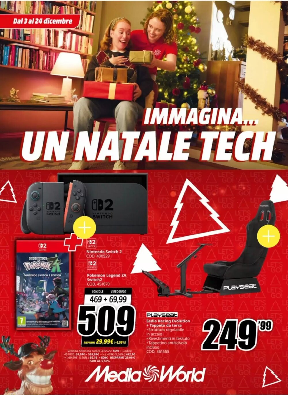 Volantino promozionale MediaWorld  valide dal 03/12/2025 - Pagina 1.