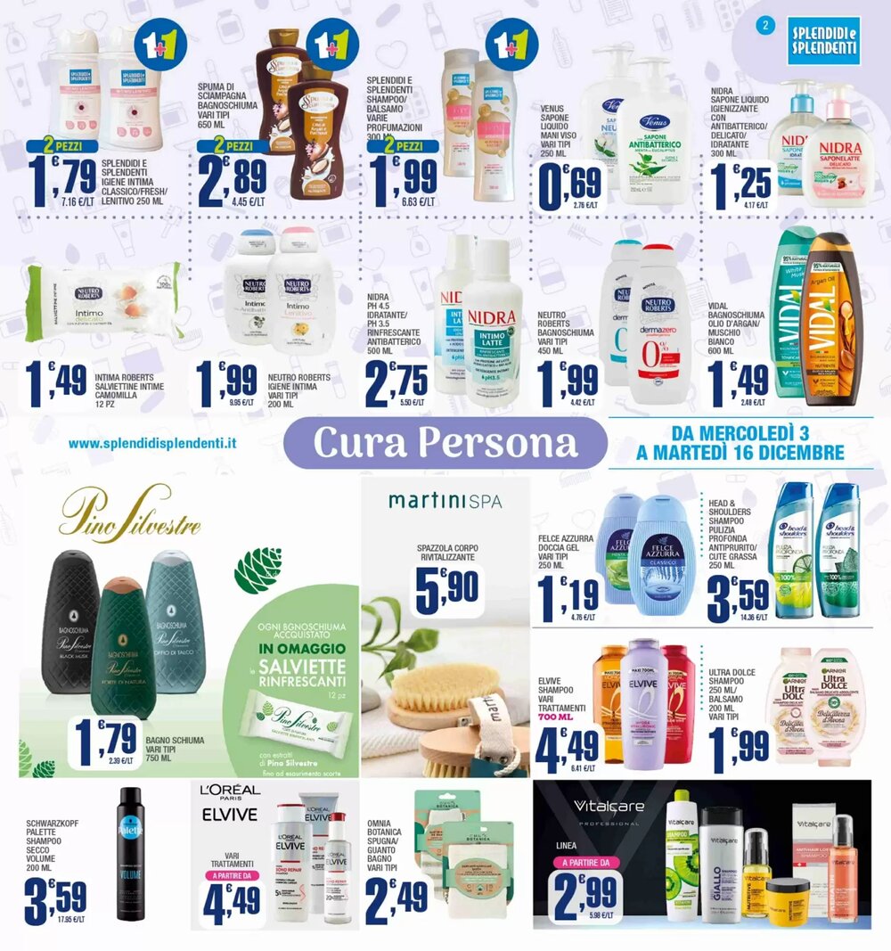 Volantino promozionale Splendidi e Splendenti  valide dal 03/12/2025 - Pagina 2.