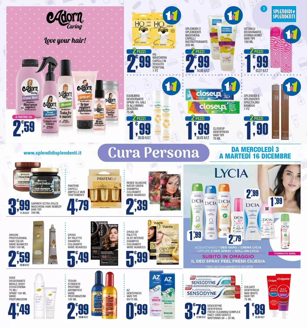 Volantino promozionale Splendidi e Splendenti  valide dal 03/12/2025 - Pagina 3.
