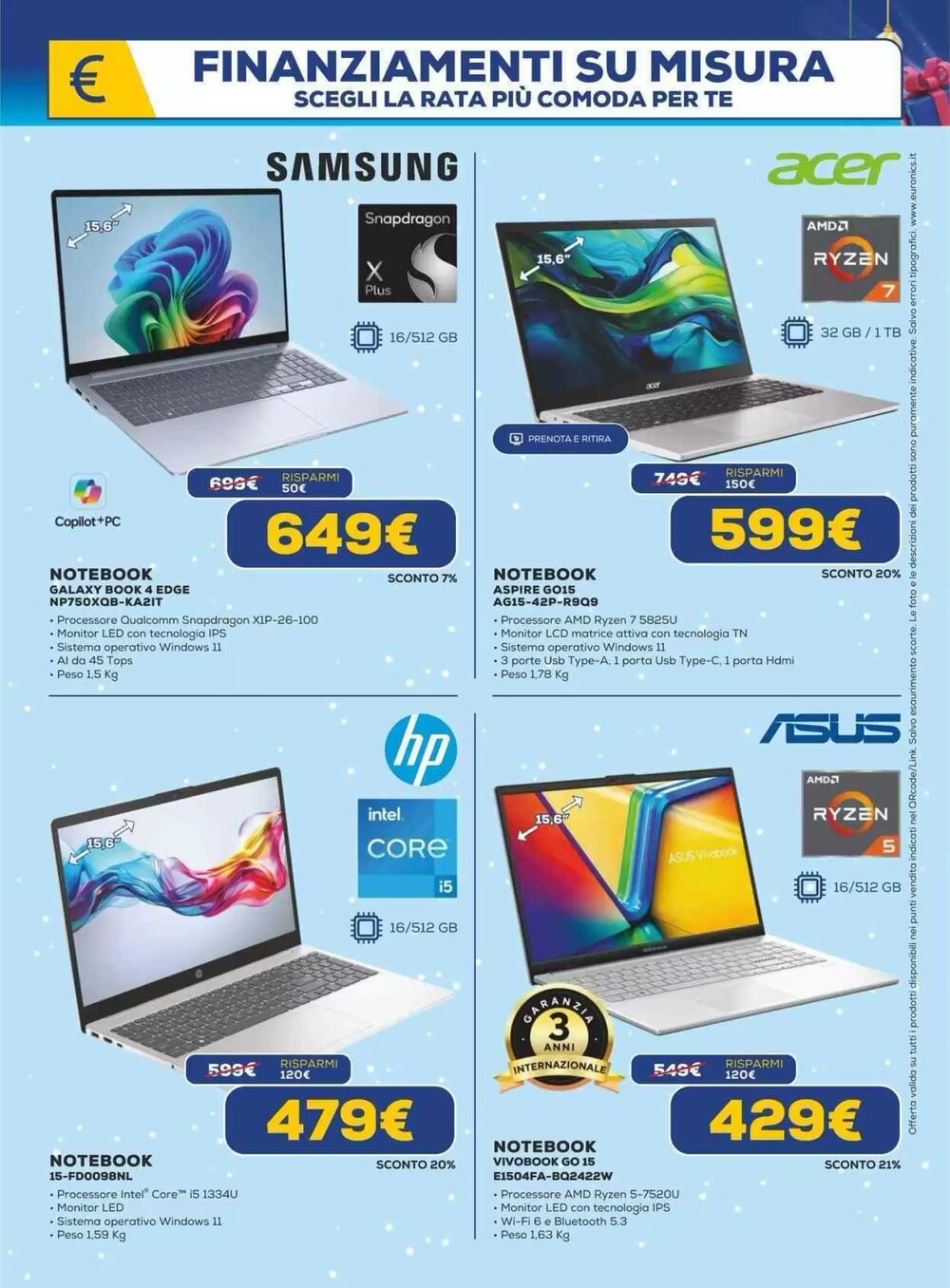 Volantino promozionale Euronics  valide dal 03/12/2025 - Pagina 7.