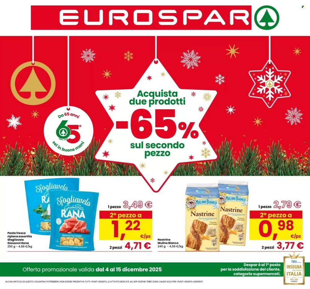 Volantino promozionale Eurospar  valide dal 04/12/2025 - Pagina 1.