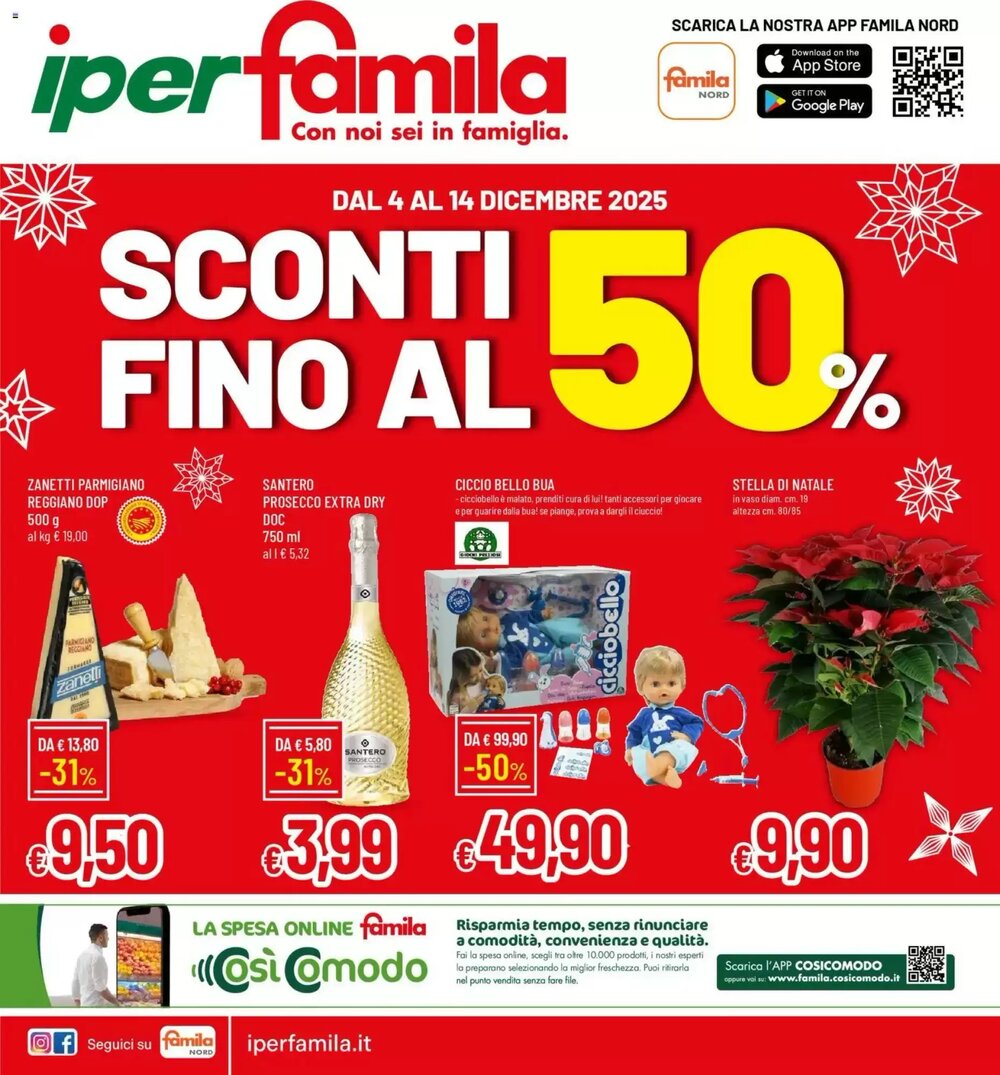 Volantino promozionale IperFamila  valide dal 04/12/2025 - Pagina 1.