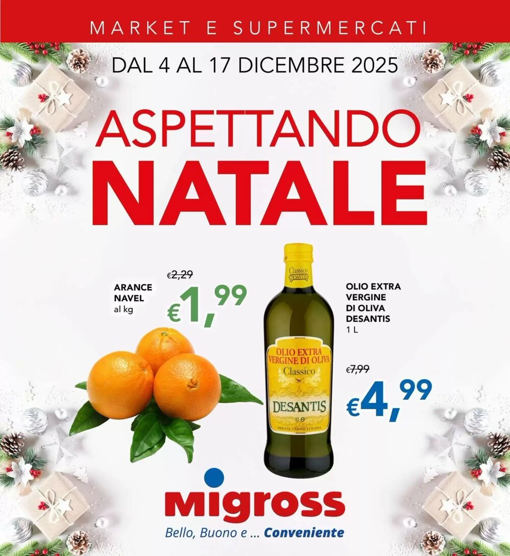 Volantino promozionale Migross Supermercati e Market  valide dal 04/12/2025 - Pagina 1.