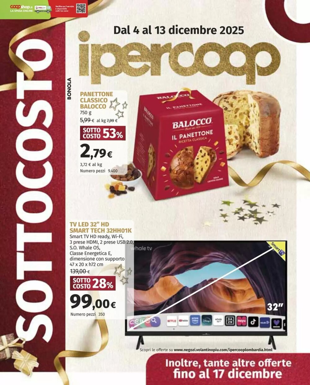 Volantino promozionale Ipercoop  valide dal 04/12/2025 - Pagina 1.