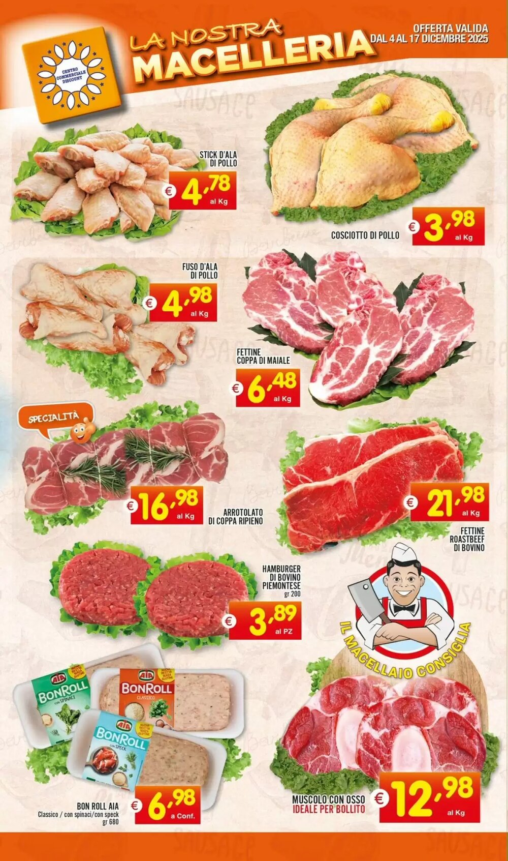 Volantino promozionale Centro Commerciale Discount  valide dal 04/12/2025 - Pagina 4.
