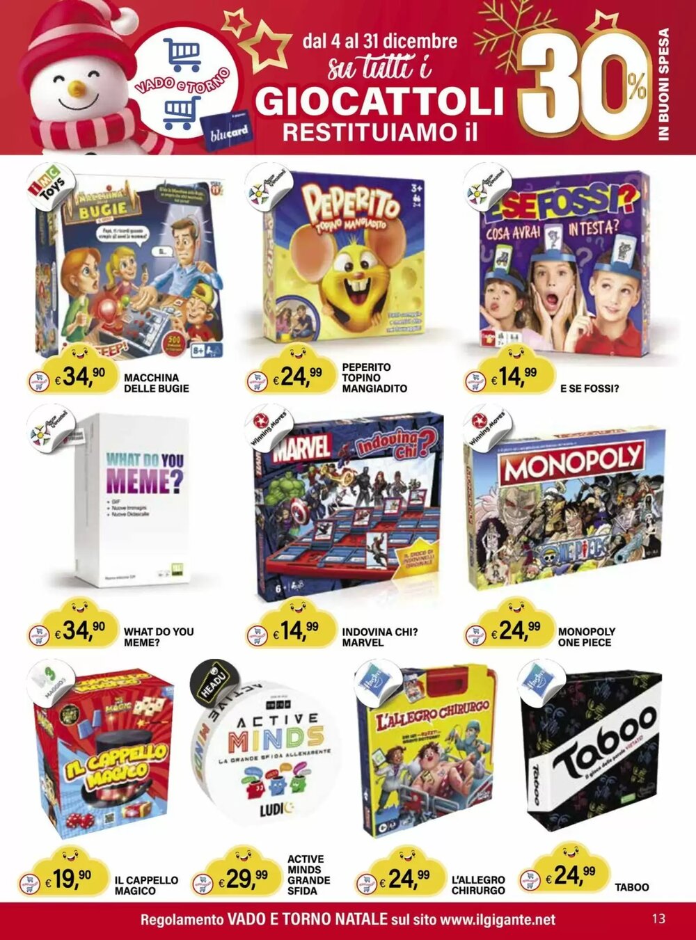 Volantino promozionale Il Gigante  valide dal 04/12/2025 - Pagina 13.