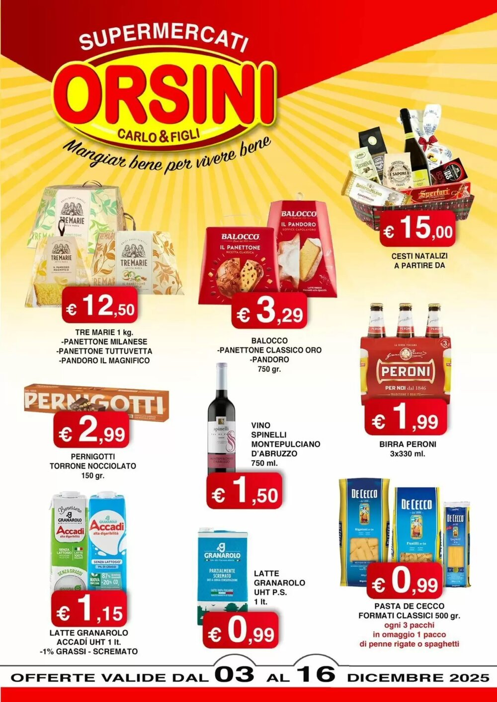 Volantino promozionale Orsini Market  valide dal 04/12/2025 - Pagina 1.