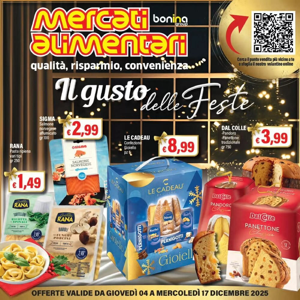 Volantino promozionale Mercati Alimentari  valide dal 04/12/2025 - Pagina 1.