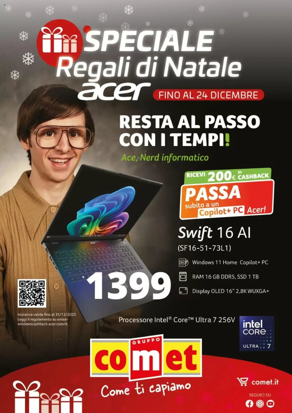 Volantino promozionale Comet  valide dal 04/12/2025 - Pagina 1.