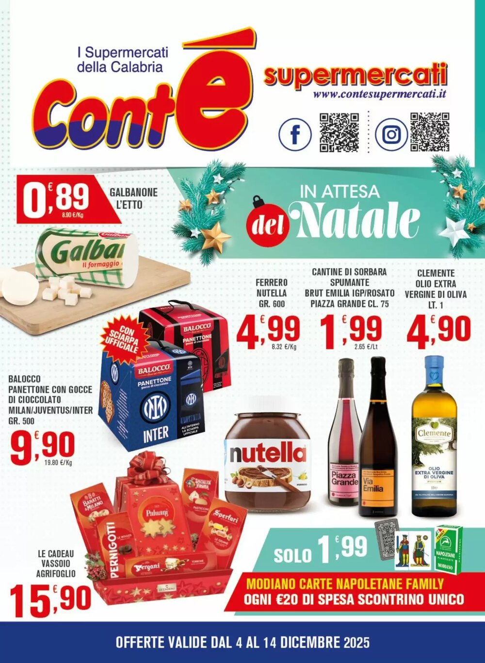 Volantino promozionale Conté Supermercati  valide dal 04/12/2025 - Pagina 1.