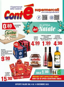 Volantino promozionale Conté Supermercati valide dal 04/12/2025